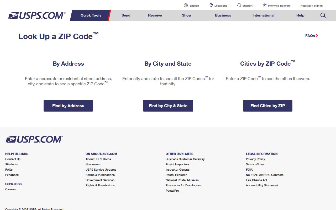 Multnomah County ZIP code directory USPS address verification